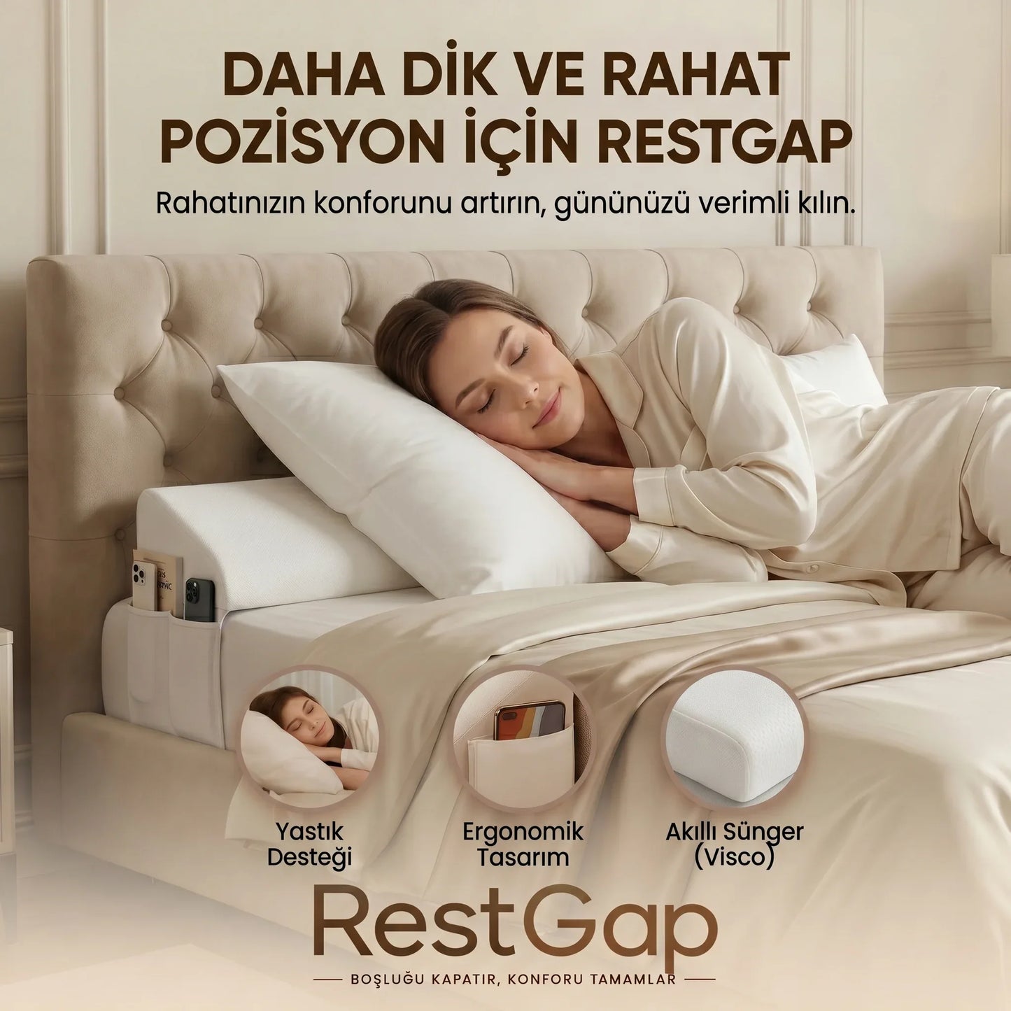 RestGap - Visco Destek Yastığı